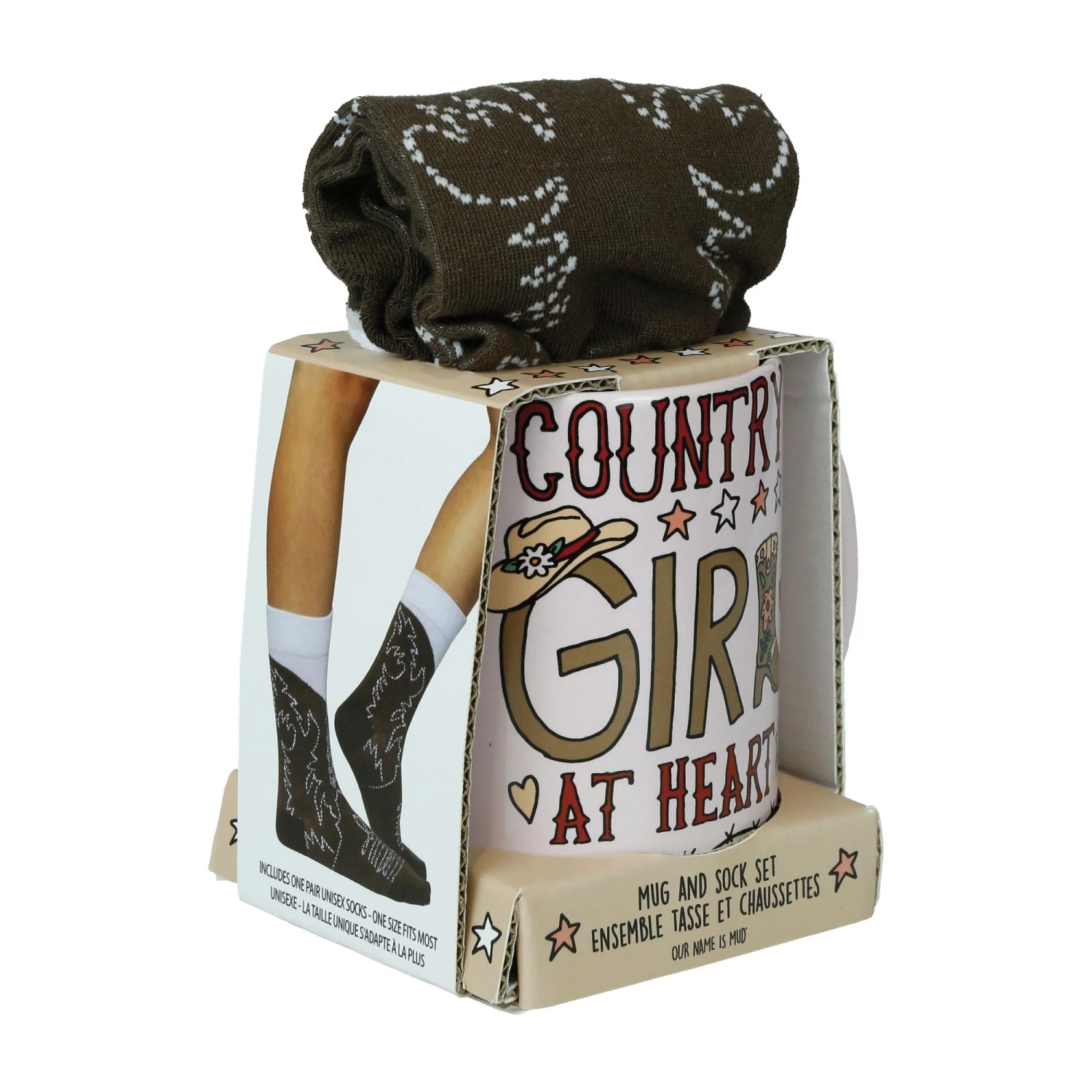 Enesco Gift Country Girl Mug Sock Set(Country Girl Mug Sock Set) 4 Enesco Gift Country Girl Mug Sock Set(Country Girl Mug Sock Set) - Image 4