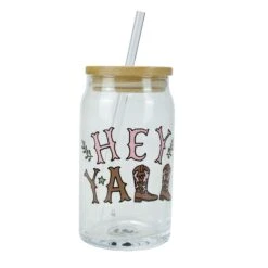 Enesco Gift Hey Y All Latte Glass(Hey Y All Latte Glass)