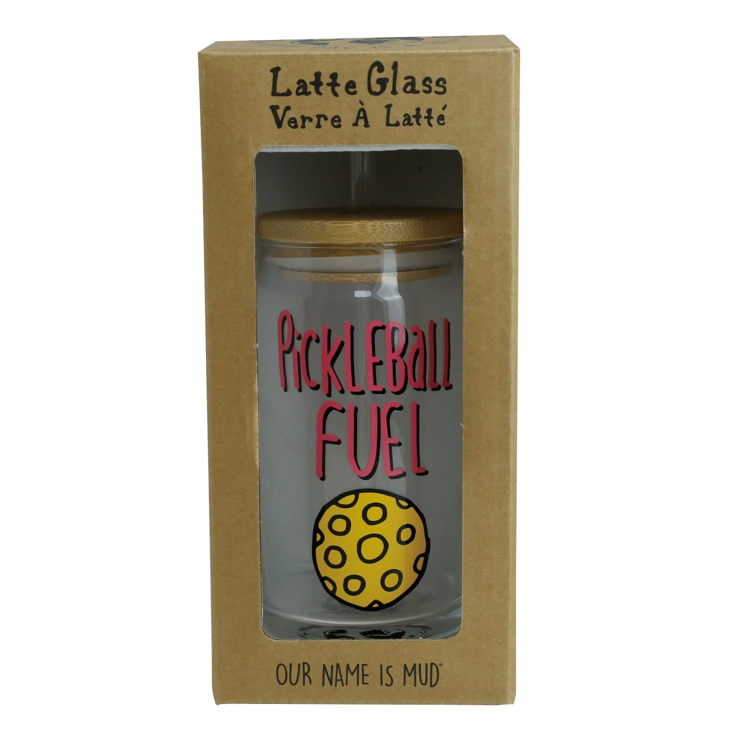 Enesco Gift Pickleball Latte Glass W Lid(Pickleball Latte Glass W Lid) 3 Enesco Gift Pickleball Latte Glass W Lid(Pickleball Latte Glass W Lid) - Image 3