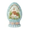 Enesco Gift Egg With Church Scene Figurine(Egg With Church Scene Figurine)