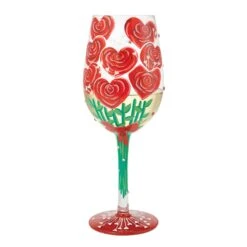 Enesco Gift Valentine'sBouquet Wine Glass(Valentinesbouquet Wine Glass) -Enesco Gift 6016399 1