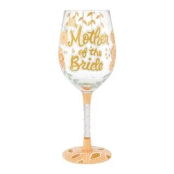 Enesco Gift Mother Of The Bride Wine Glass(Mother Of The Bride Wine Glass 1)