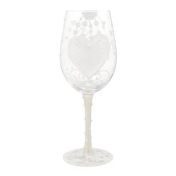 Enesco Gift Bride Two Hearts Wine Glass(Bride Two Hearts Wine Glass) -Enesco Gift 6016403 2