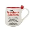Enesco Gift Teacher Mantra Sculpted Mug(Teacher Mantra Sculpted Mug)