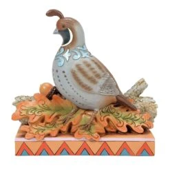 Enesco Gift Quail Sitting On Leaves Fig(Quail Sitting On Leaves Fig)
