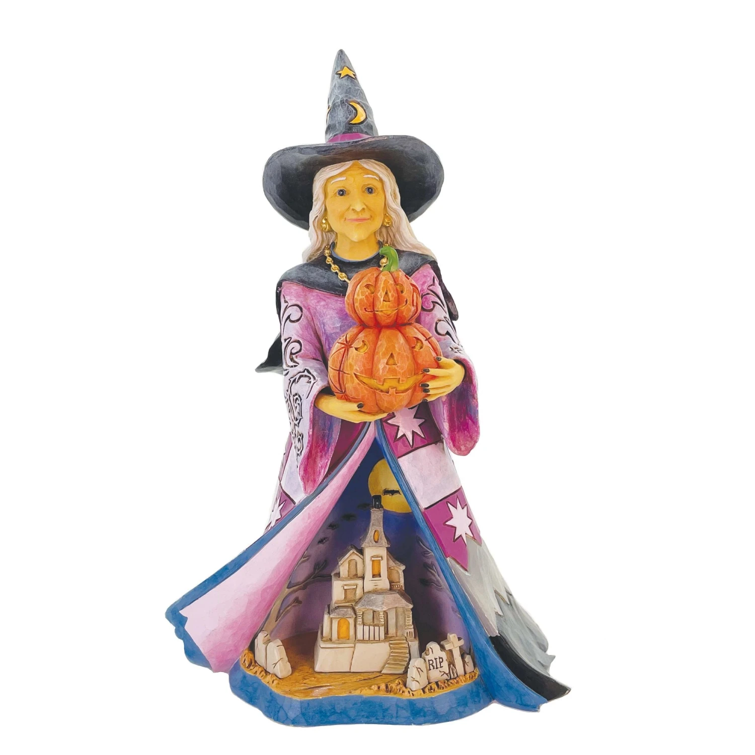 Enesco Gift Witch Holding Pumpkins LED Fig(Witch Holding Pumpkins Led Fig) 2 Enesco Gift Witch Holding Pumpkins LED Fig(Witch Holding Pumpkins Led Fig) - Image 2