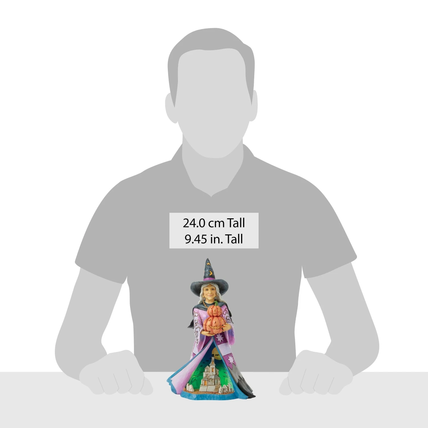 Enesco Gift Witch Holding Pumpkins LED Fig(Witch Holding Pumpkins Led Fig) 4 Enesco Gift Witch Holding Pumpkins LED Fig(Witch Holding Pumpkins Led Fig) - Image 4