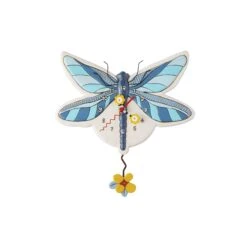 Enesco Gift Blue Dragonfly Clock(Blue Dragonfly Clock)