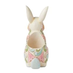 Enesco Gift Planter White Floral Rabbit(Planter White Floral Rabbit) -Enesco Gift 6016933 2