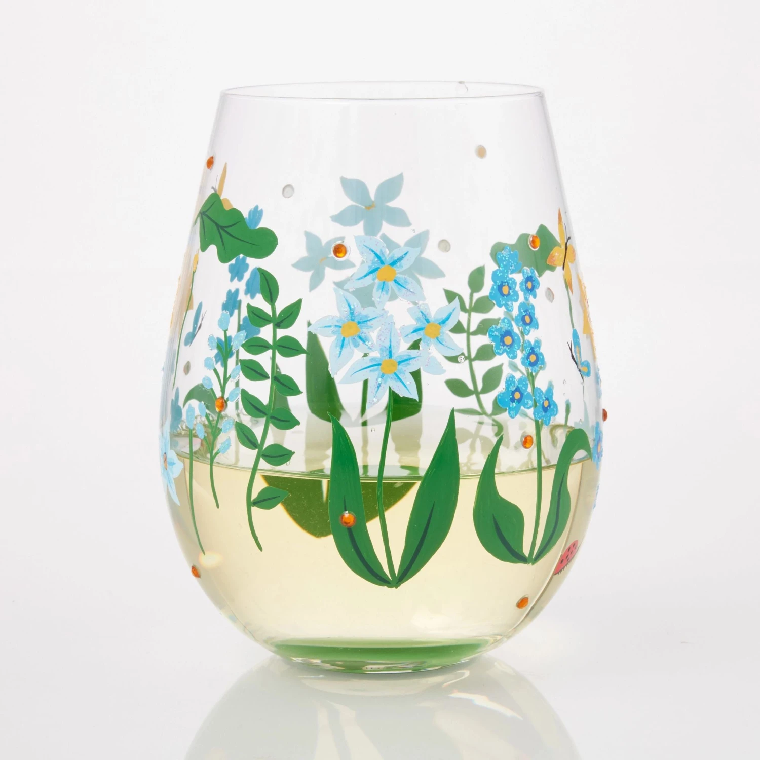 Enesco Gift Floral Fields Stemless Wine(Floral Fields Stemless Wine) 2 Enesco Gift Floral Fields Stemless Wine(Floral Fields Stemless Wine) - Image 2