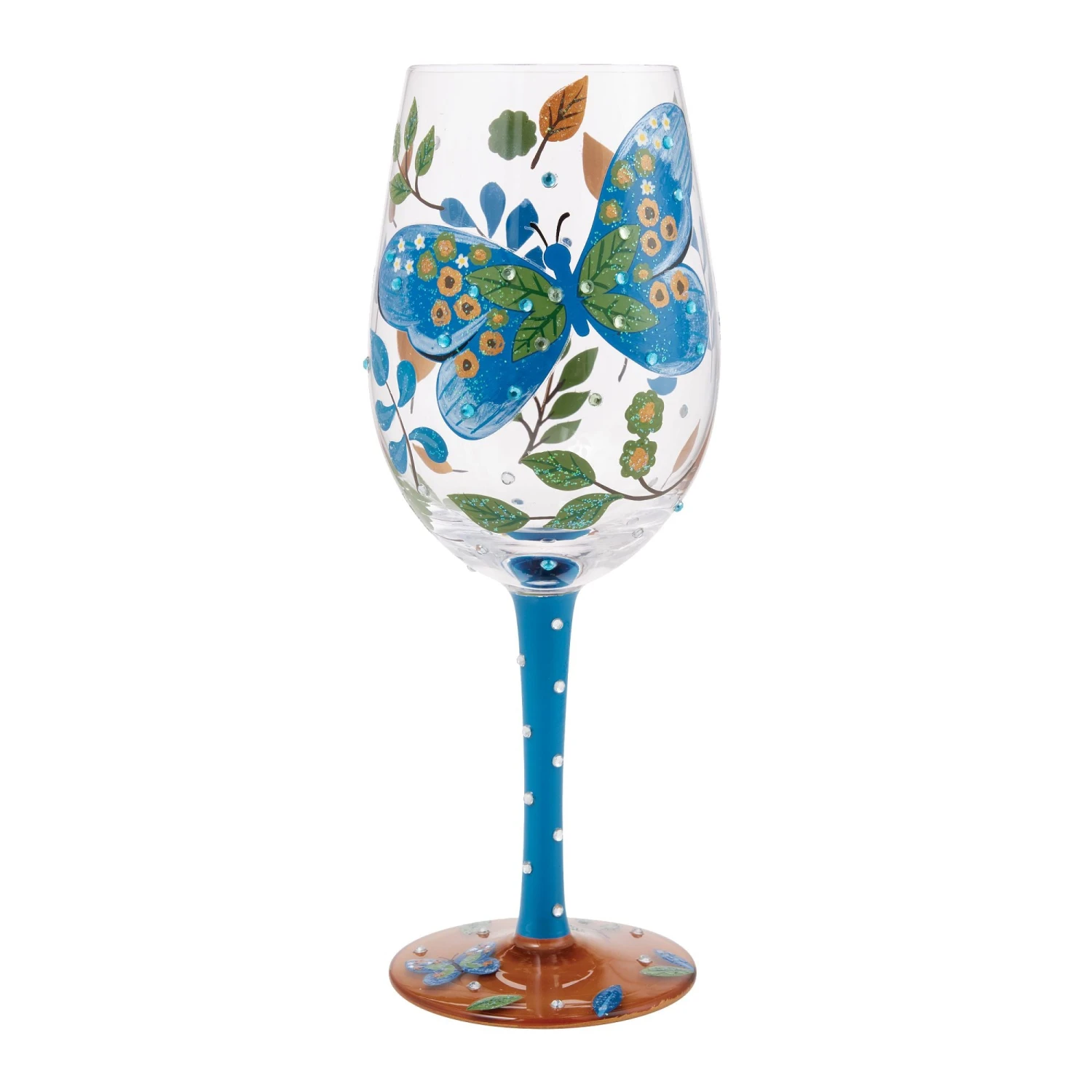 Enesco Gift Garden Butterfly Wine Glass(Garden Butterfly Wine Glass) 1 Enesco Gift Garden Butterfly Wine Glass(Garden Butterfly Wine Glass)
