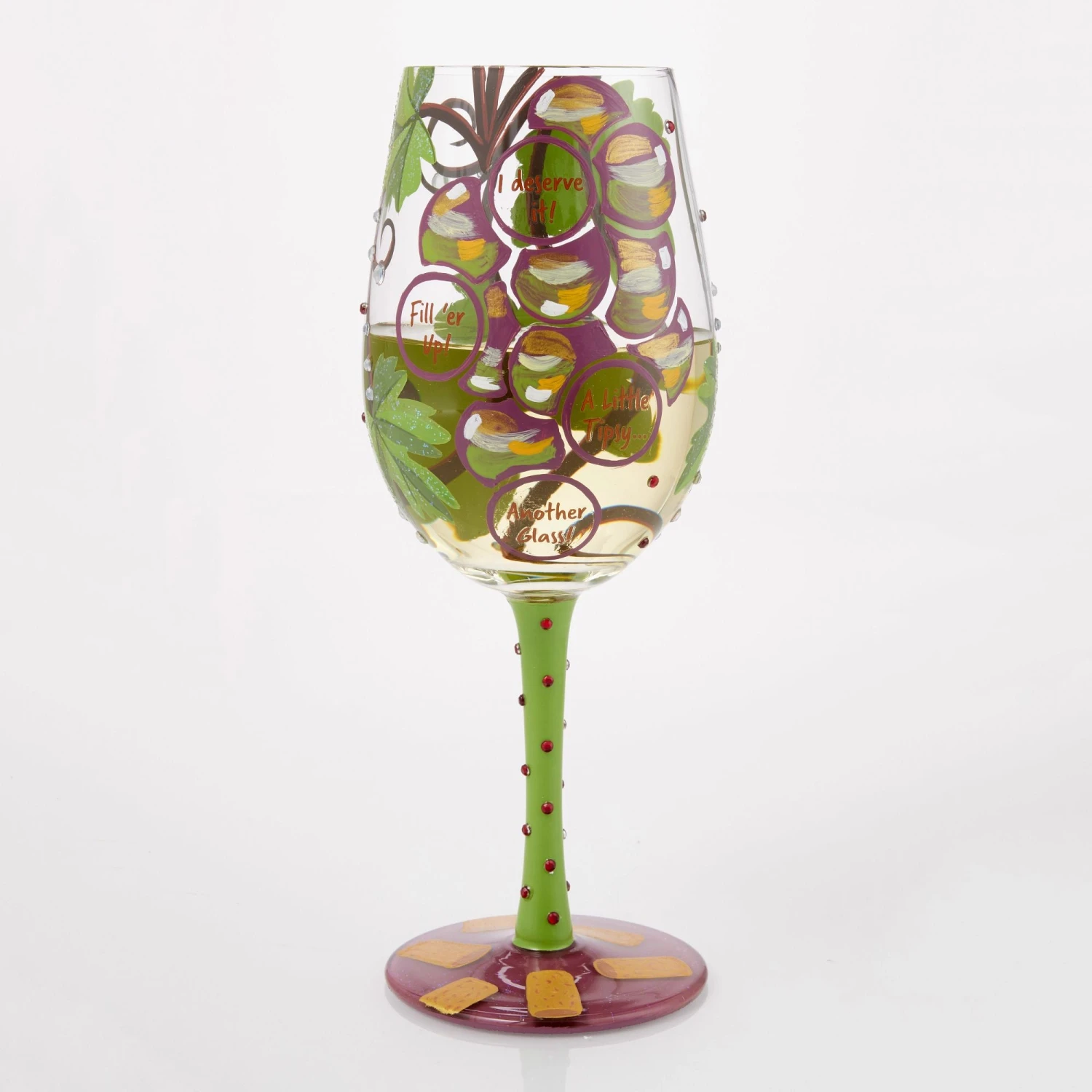 Enesco Gift Wine Not? Wine Glass(Wine Not Wine Glass) 2 Enesco Gift Wine Not? Wine Glass(Wine Not Wine Glass) - Image 2