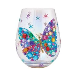 Enesco Gift Bejeweled Butterfly Stemless(Bejeweled Butterfly Stemless)