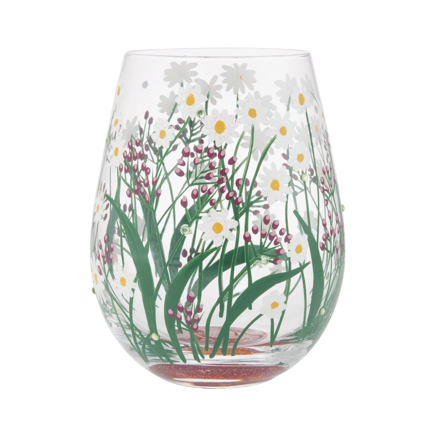 Enesco Gift Delicate Florals Stemless Wine(Delicate Florals Stemless Wine) 1 Enesco Gift Delicate Florals Stemless Wine(Delicate Florals Stemless Wine)