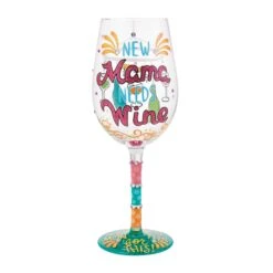 Enesco Gift New Mama Needs Wine Glass(New Mama Needs Wine Glass)