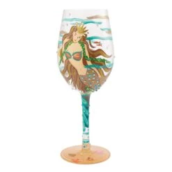 Enesco Gift Mystical Mermaid Wine Glass(Mystical Mermaid Wine Glass)