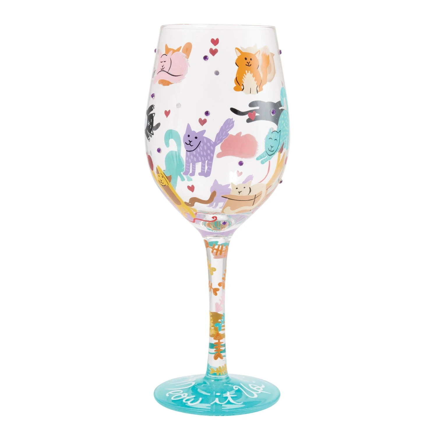 Enesco Gift Meow It Up Wine Glass(Meow It Up Wine Glass) 1 Enesco Gift Meow It Up Wine Glass(Meow It Up Wine Glass)