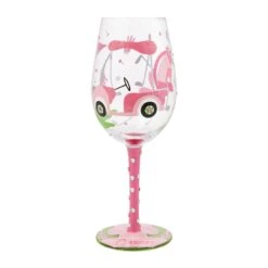 Enesco Gift Queen Of The Green Wine Glass(Queen Of The Green Wine Glass)