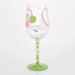 Enesco Gift I Luv Luv Tennis Wine Glass(I Luv Luv Tennis Wine Glass) -Enesco Gift 6016985 2