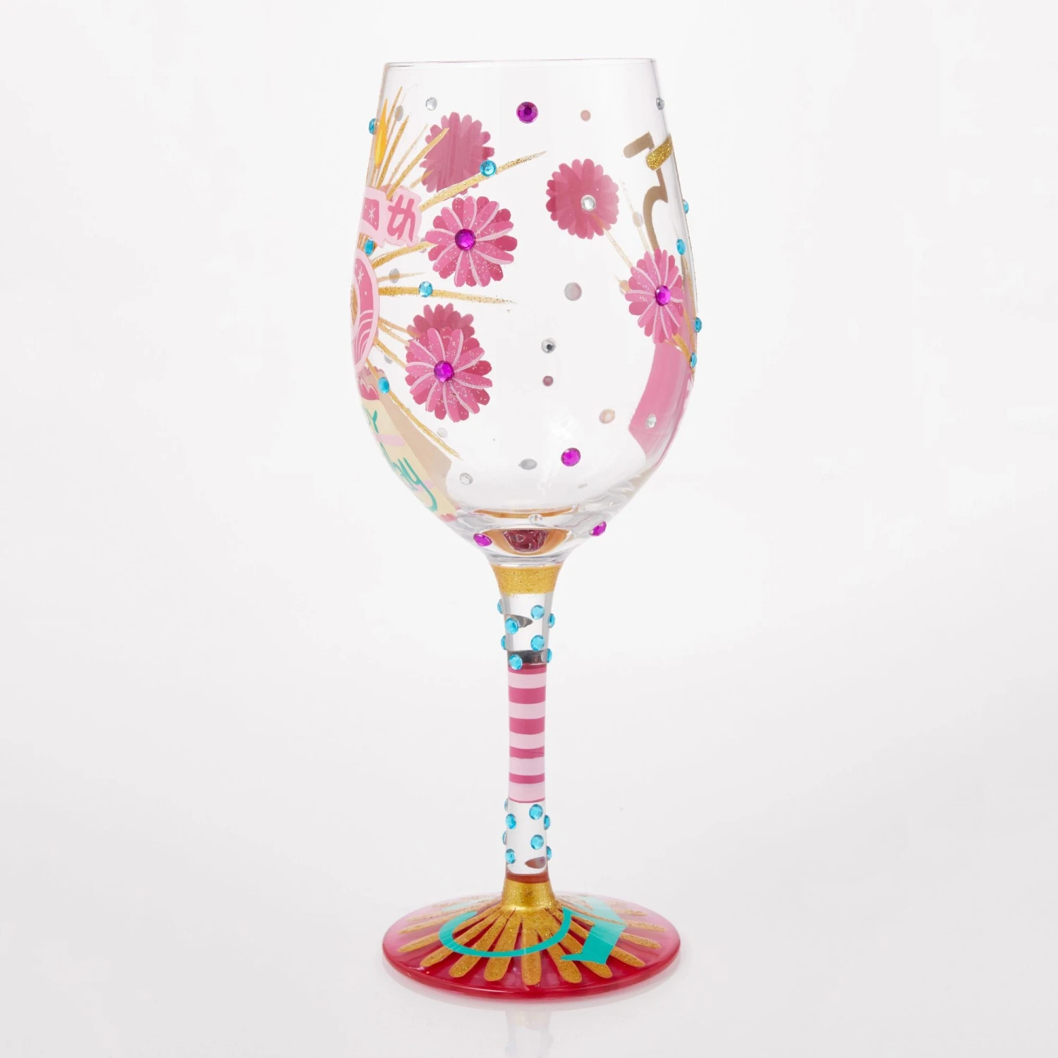 Enesco Gift Happy 75th Wine Glass(Happy 75th Wine Glass) 3 Enesco Gift Happy 75th Wine Glass(Happy 75th Wine Glass) - Image 3