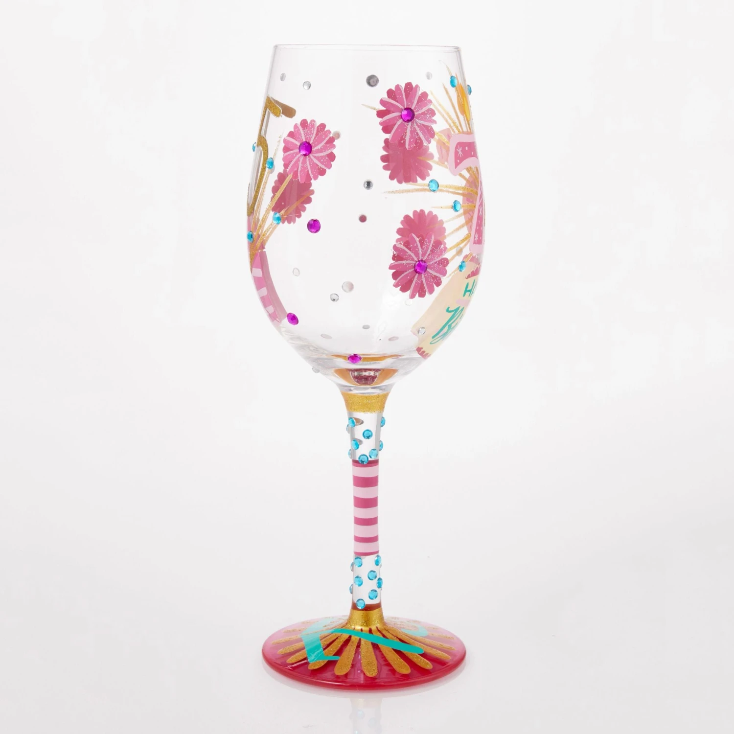 Enesco Gift Happy 75th Wine Glass(Happy 75th Wine Glass) 6 Enesco Gift Happy 75th Wine Glass(Happy 75th Wine Glass) - Image 6