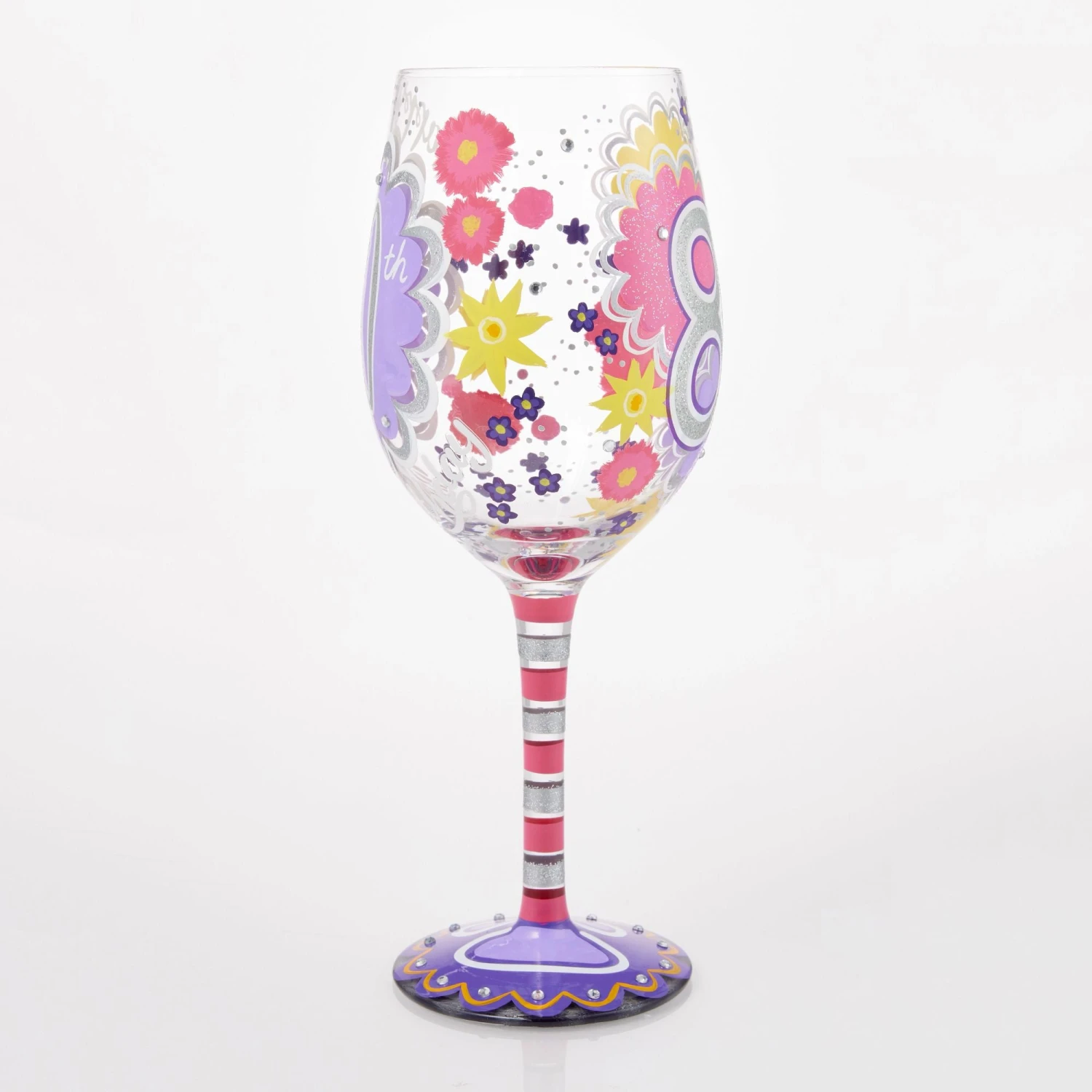 Enesco Gift Happy 80th Wine Glass(Happy 80th Wine Glass) 3 Enesco Gift Happy 80th Wine Glass(Happy 80th Wine Glass) - Image 3