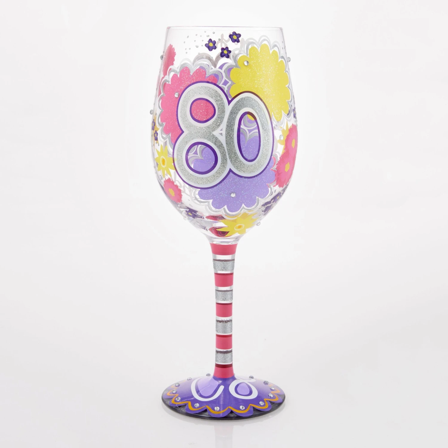 Enesco Gift Happy 80th Wine Glass(Happy 80th Wine Glass) 5 Enesco Gift Happy 80th Wine Glass(Happy 80th Wine Glass) - Image 5