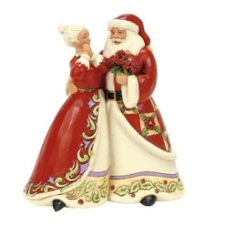 Enesco Gift Santa And Mrs Claus Figurine(Santa And Mrs Claus Figurine)