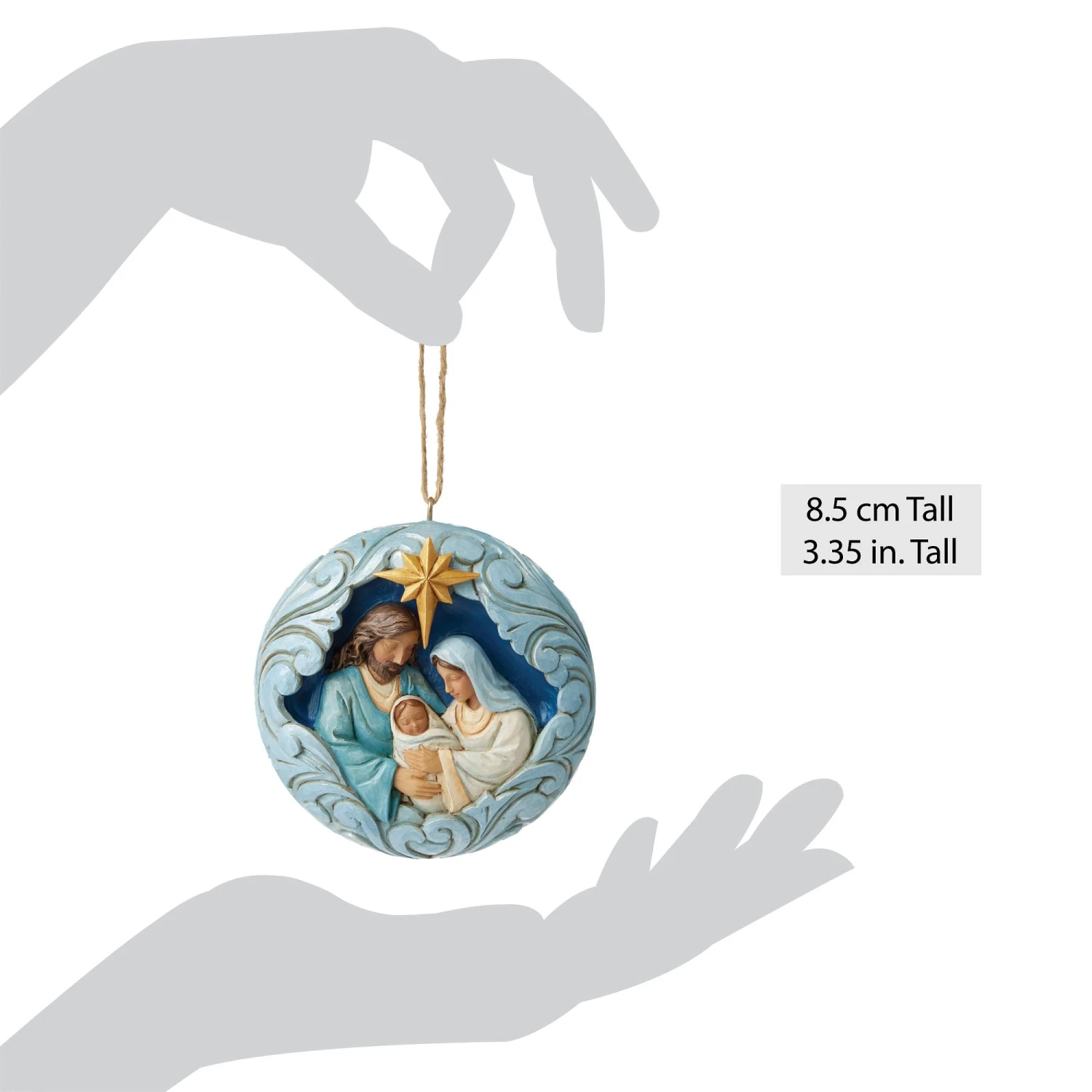 Enesco Gift Blue & Gold Holy Family Orn(Blue Gold Holy Family Orn) 4 Enesco Gift Blue & Gold Holy Family Orn(Blue Gold Holy Family Orn) - Image 4