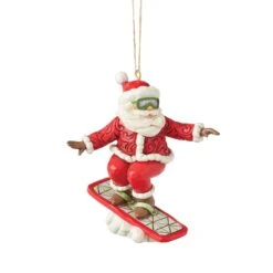 Enesco Gift Snowboarding Santa Ornament(Snowboarding Santa Ornament)