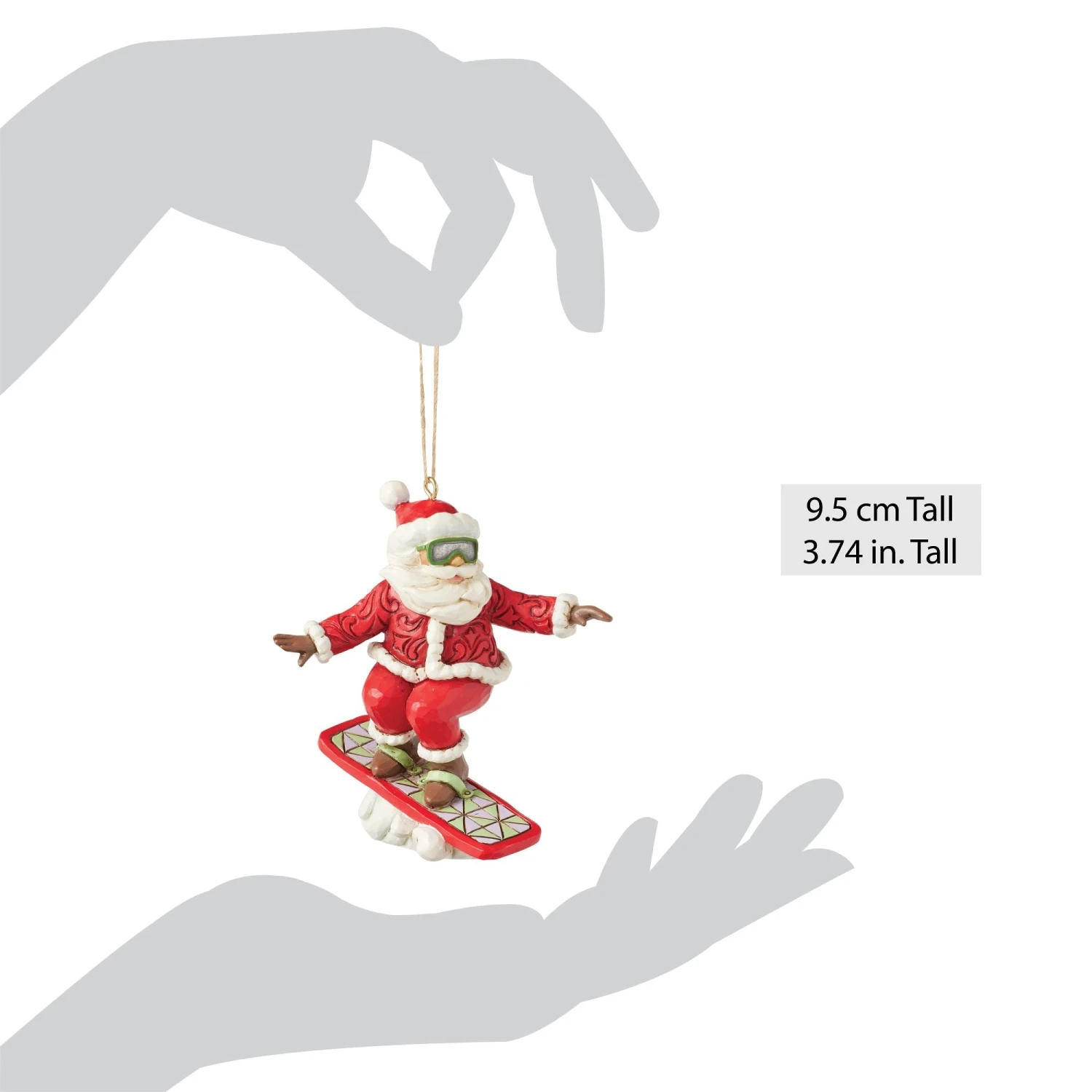 Enesco Gift Snowboarding Santa Ornament(Snowboarding Santa Ornament) 4 Enesco Gift Snowboarding Santa Ornament(Snowboarding Santa Ornament) - Image 4