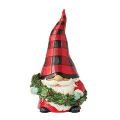 Enesco Gift Highland Glen Gnome Wreath Fig(Highland Glen Gnome Wreath Fig)