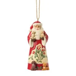 Enesco Gift Santa With Pets Ornament(Santa With Pets Ornament)