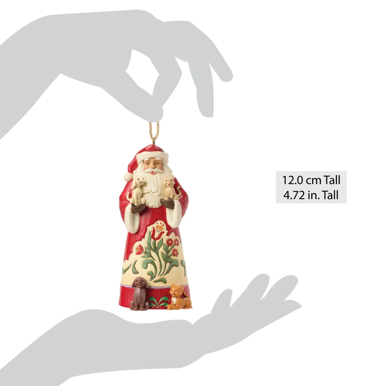 Enesco Gift Santa With Pets Ornament(Santa With Pets Ornament) 4 Enesco Gift Santa With Pets Ornament(Santa With Pets Ornament) - Image 4