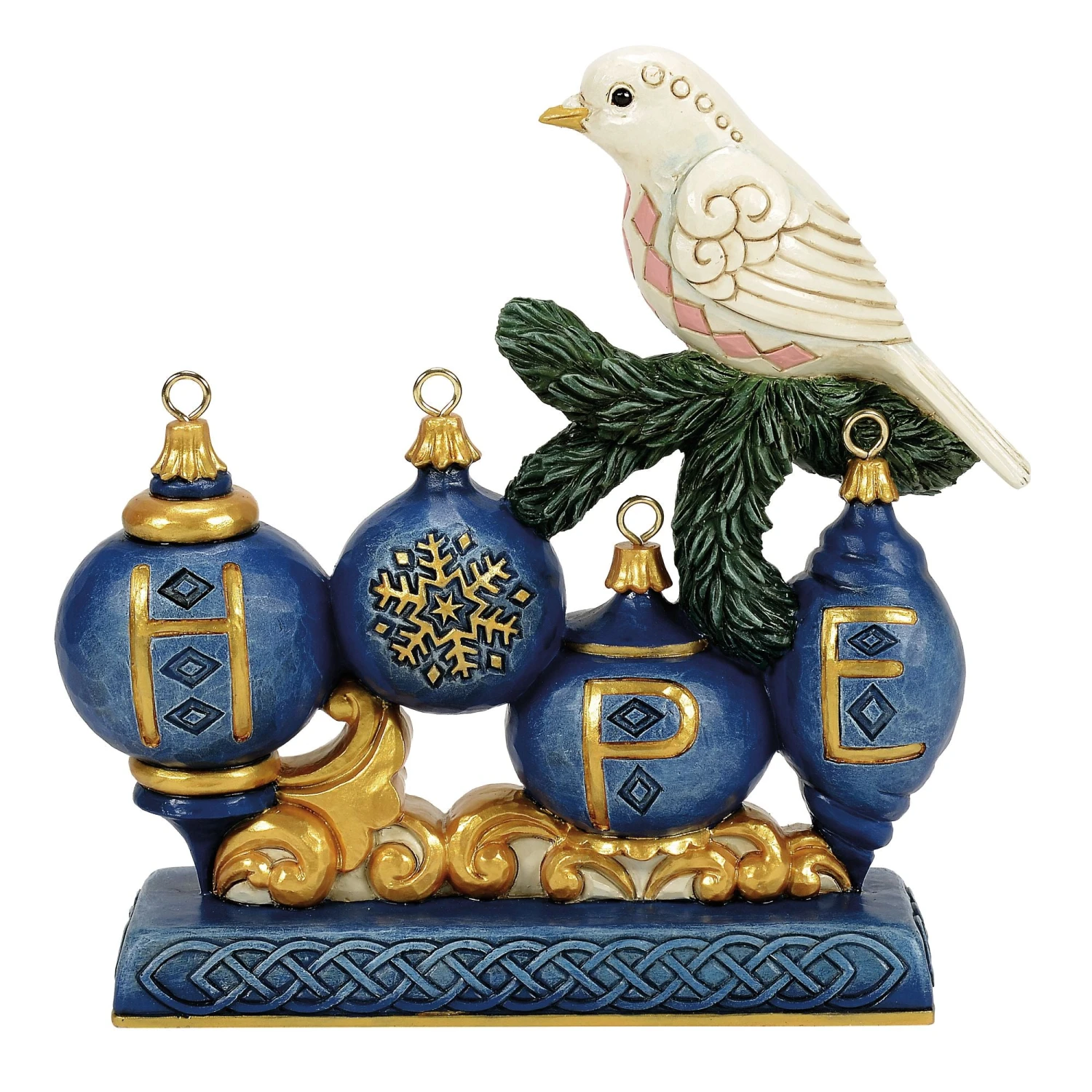 Enesco Gift Blue & Gold Hope With Dove Fig(Blue Gold Hope With Dove Fig) 1 Enesco Gift Blue & Gold Hope With Dove Fig(Blue Gold Hope With Dove Fig)