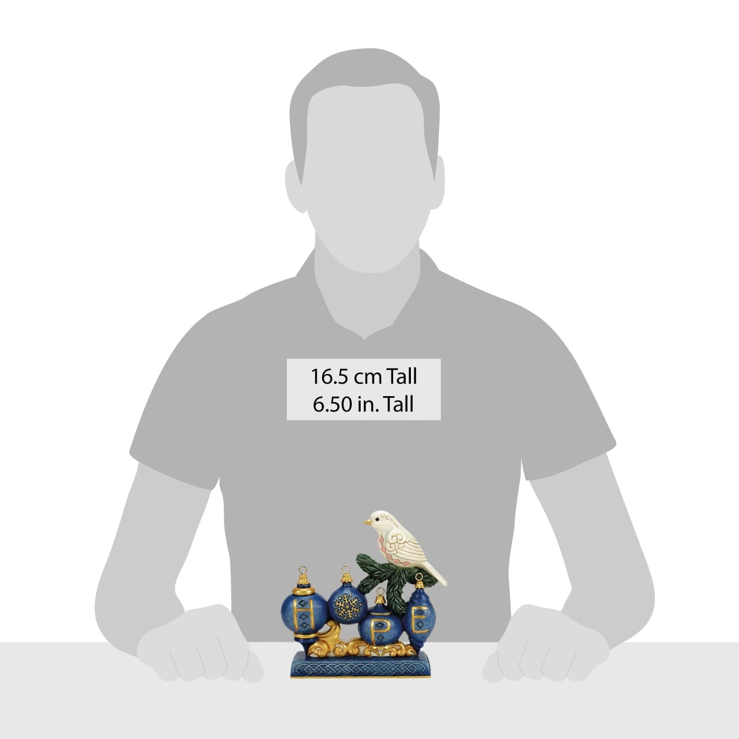 Enesco Gift Blue & Gold Hope With Dove Fig(Blue Gold Hope With Dove Fig) 4 Enesco Gift Blue & Gold Hope With Dove Fig(Blue Gold Hope With Dove Fig) - Image 4