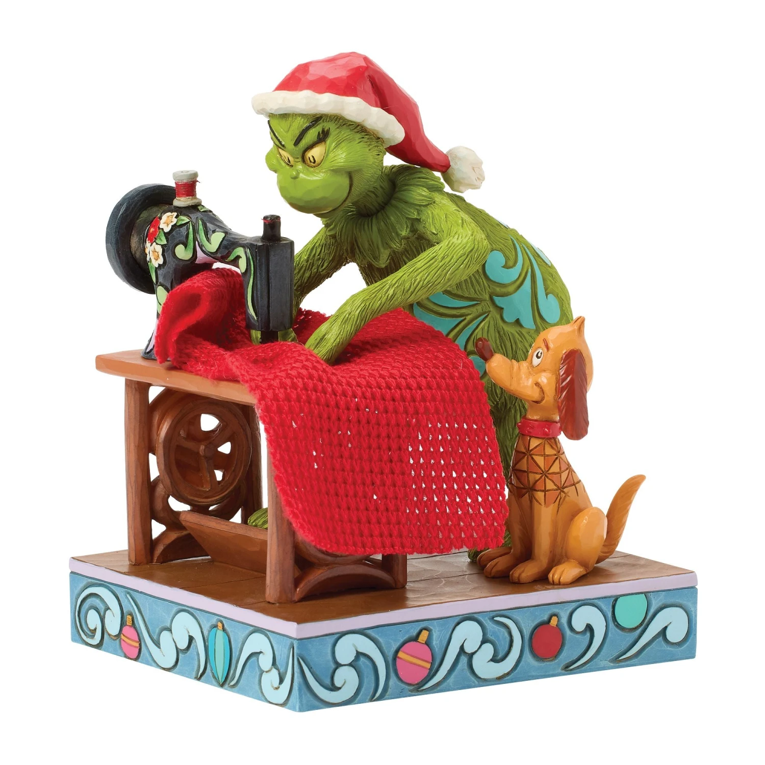 Enesco Gift Grinch Sewing Santa Suit Fig(Grinch Sewing Santa Suit Fig) 1 Enesco Gift Grinch Sewing Santa Suit Fig(Grinch Sewing Santa Suit Fig)