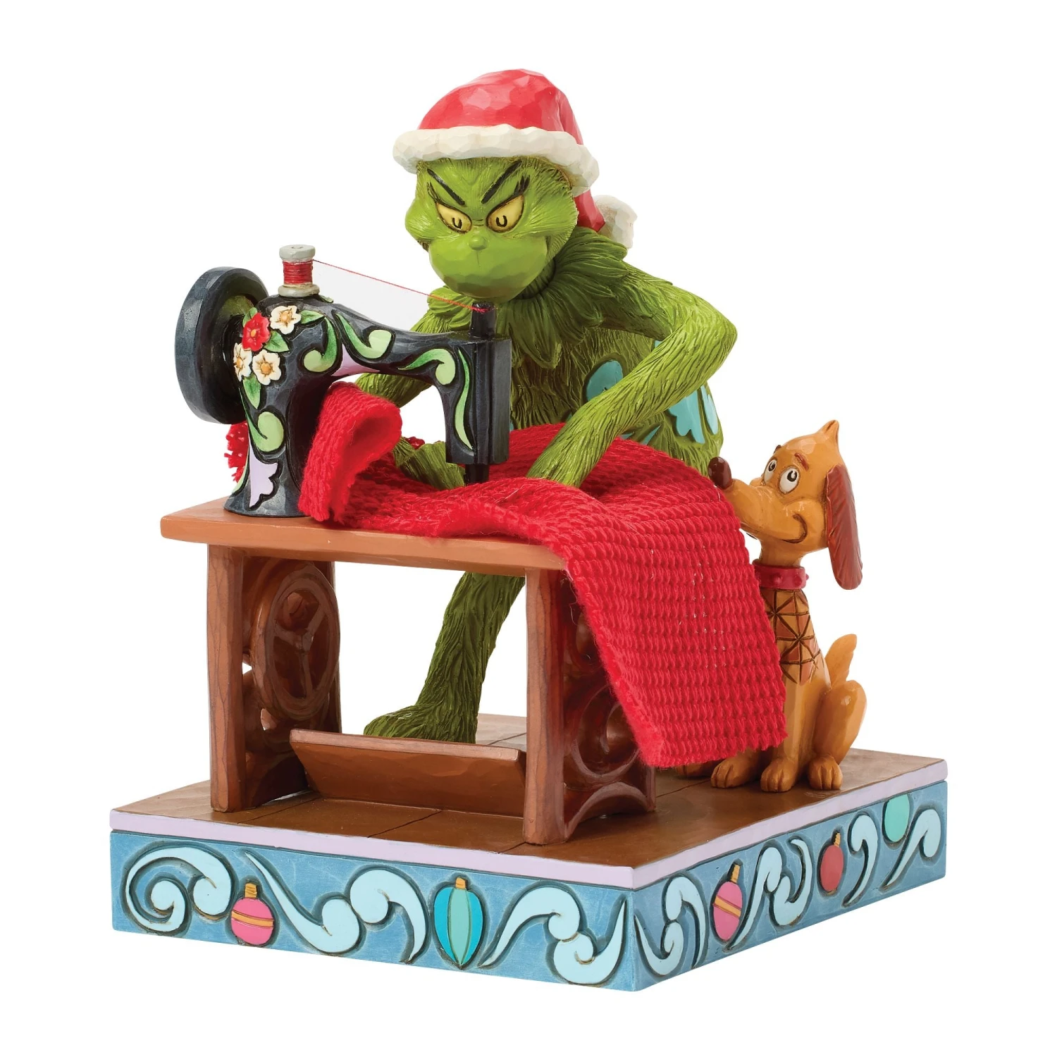 Enesco Gift Grinch Sewing Santa Suit Fig(Grinch Sewing Santa Suit Fig) 2 Enesco Gift Grinch Sewing Santa Suit Fig(Grinch Sewing Santa Suit Fig) - Image 2