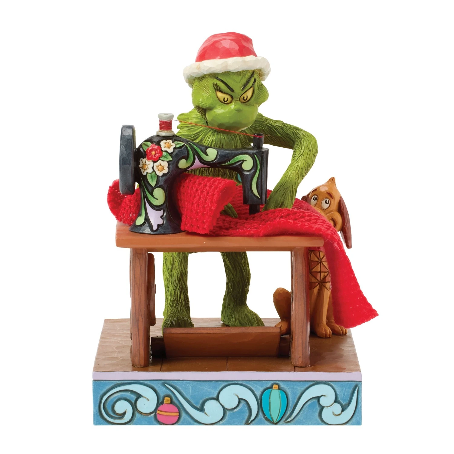 Enesco Gift Grinch Sewing Santa Suit Fig(Grinch Sewing Santa Suit Fig) 3 Enesco Gift Grinch Sewing Santa Suit Fig(Grinch Sewing Santa Suit Fig) - Image 3