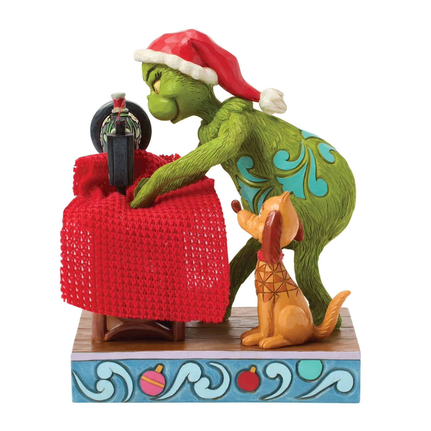 Enesco Gift Grinch Sewing Santa Suit Fig(Grinch Sewing Santa Suit Fig) 5 Enesco Gift Grinch Sewing Santa Suit Fig(Grinch Sewing Santa Suit Fig) - Image 5