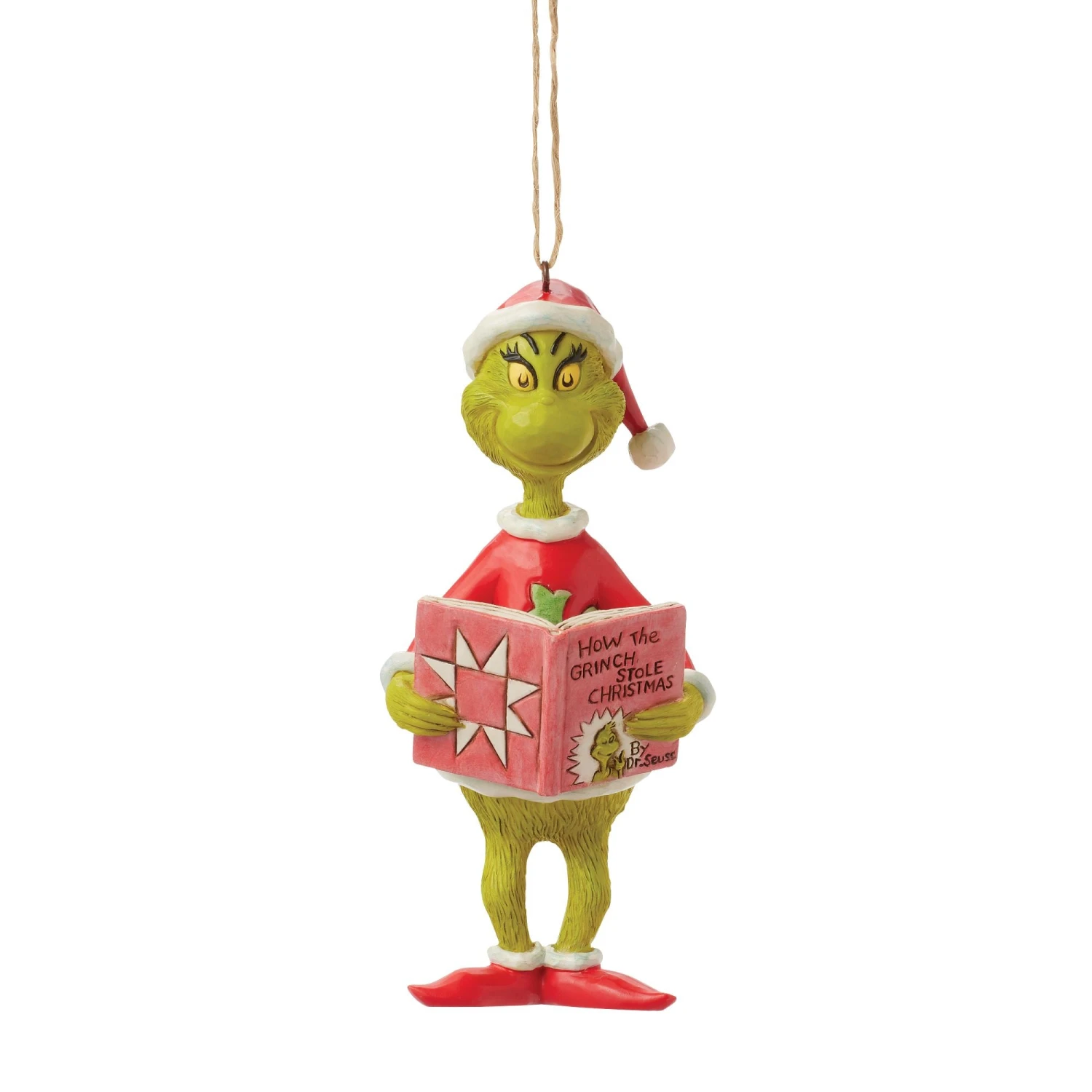 Enesco Gift Grinch With Book Ornament(Grinch With Book Ornament 2) 1 Enesco Gift Grinch With Book Ornament(Grinch With Book Ornament 2)