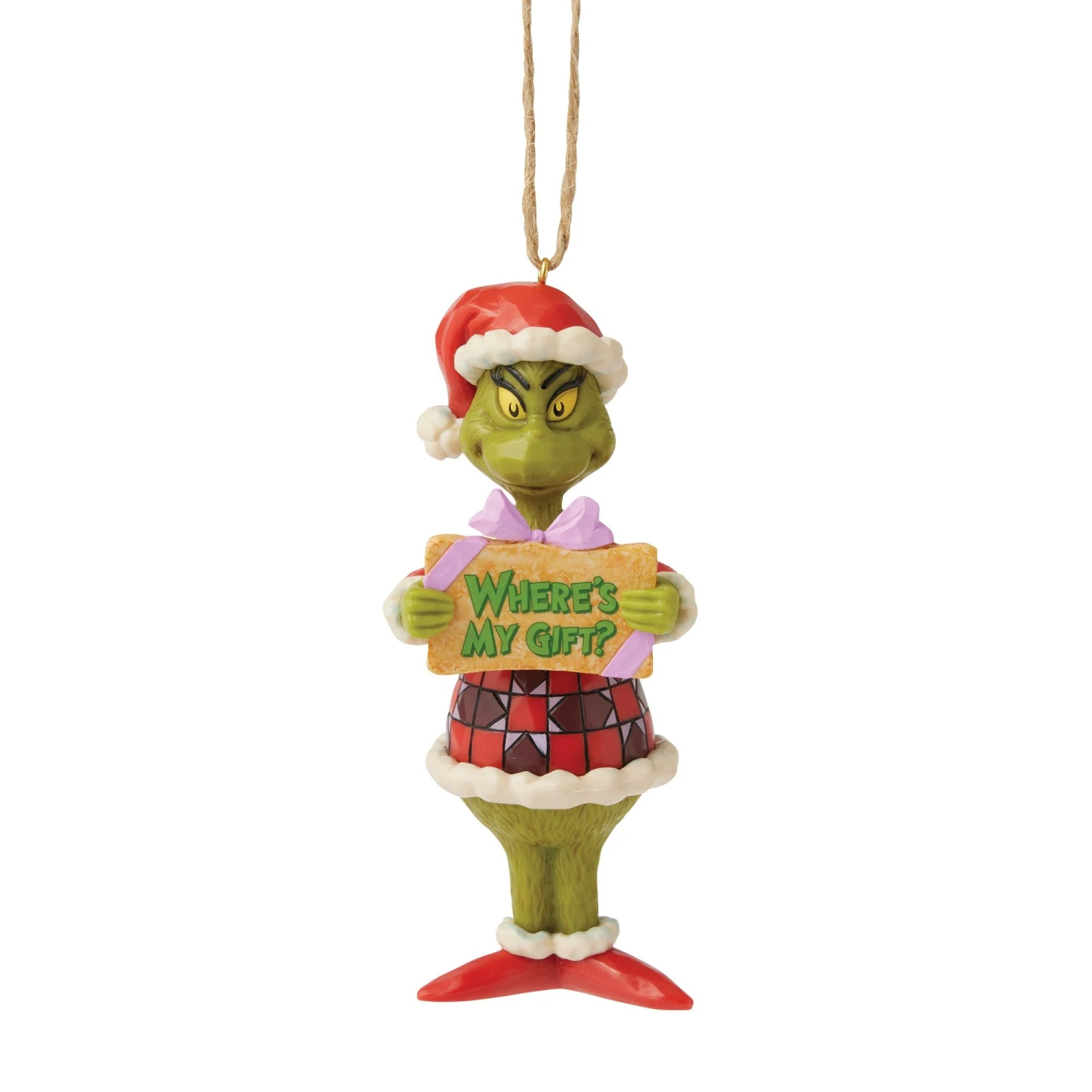 Enesco Gift Grinch Message Ornament(Grinch Message Ornament) 1 Enesco Gift Grinch Message Ornament(Grinch Message Ornament)