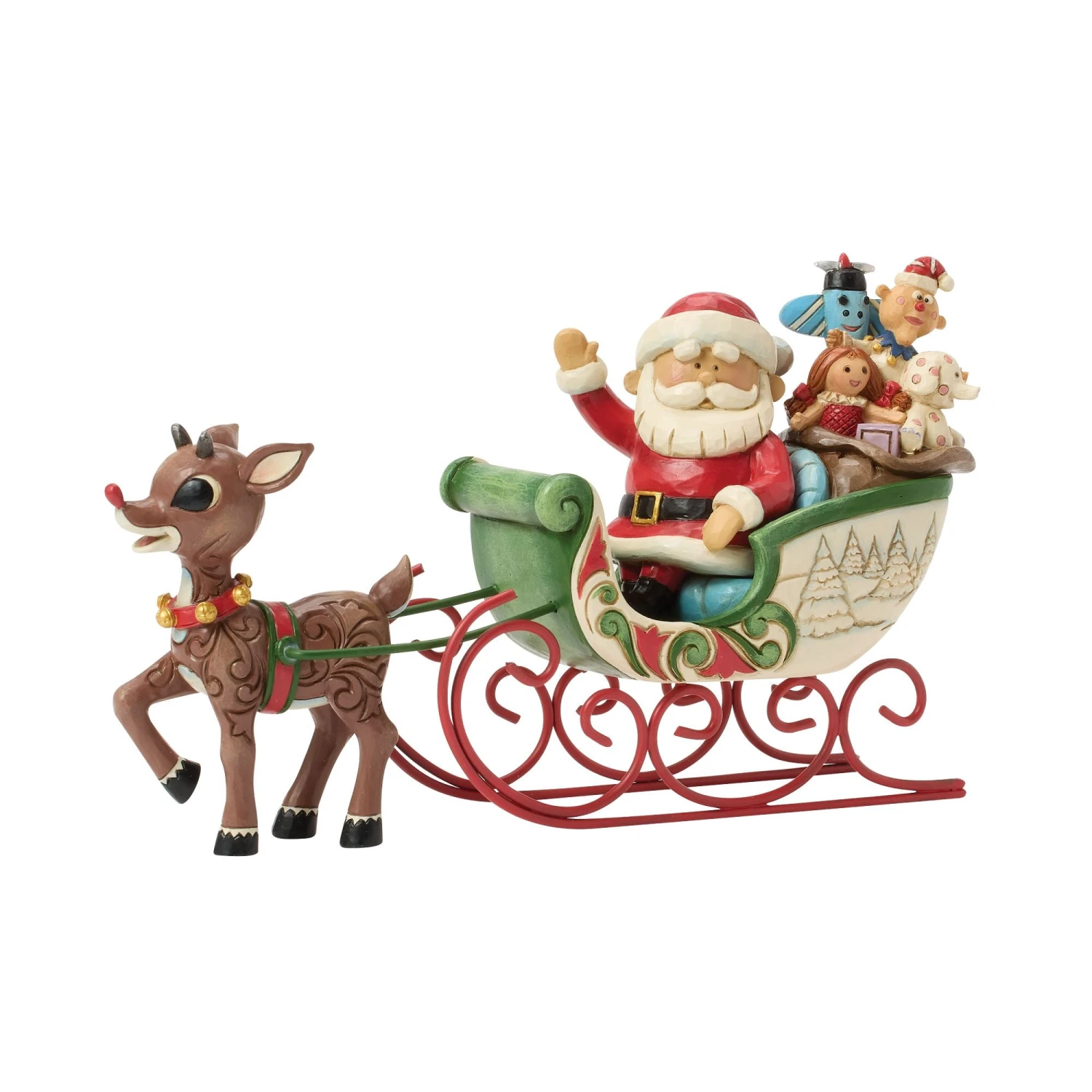 Enesco Gift Rudolph Pulling Santa In Sled(Rudolph Pulling Santa In Sled) 2 Enesco Gift Rudolph Pulling Santa In Sled(Rudolph Pulling Santa In Sled) - Image 2