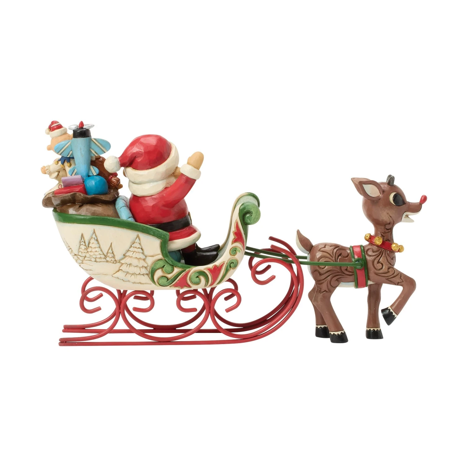 Enesco Gift Rudolph Pulling Santa In Sled(Rudolph Pulling Santa In Sled) 3 Enesco Gift Rudolph Pulling Santa In Sled(Rudolph Pulling Santa In Sled) - Image 3