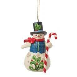Enesco Gift Snowman With Candy Cane Orn(Snowman With Candy Cane Orn)
