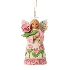 Enesco Gift Angel With Roses Ornament(Angel With Roses Ornament)