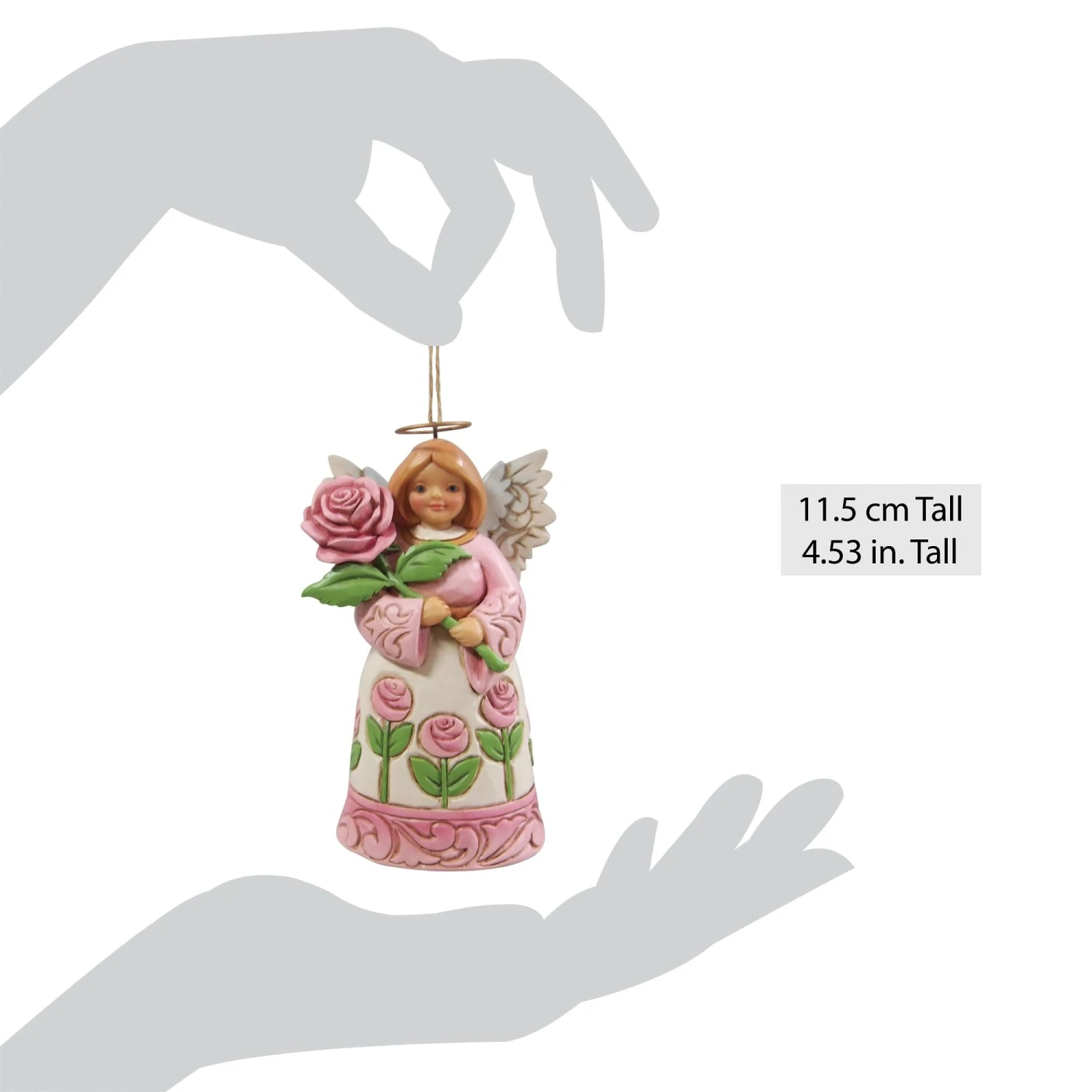 Enesco Gift Angel With Roses Ornament(Angel With Roses Ornament) 4 Enesco Gift Angel With Roses Ornament(Angel With Roses Ornament) - Image 4