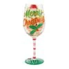 Enesco Gift Here Comes Santa Claus Glass(Here Comes Santa Claus Glass)