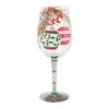 Enesco Gift Warm Holiday Wishes Wine Glass(Warm Holiday Wishes Wine Glass)
