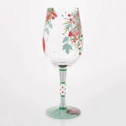 Enesco Gift Warm Holiday Wishes Wine Glass(Warm Holiday Wishes Wine Glass) -Enesco Gift 6017344 4